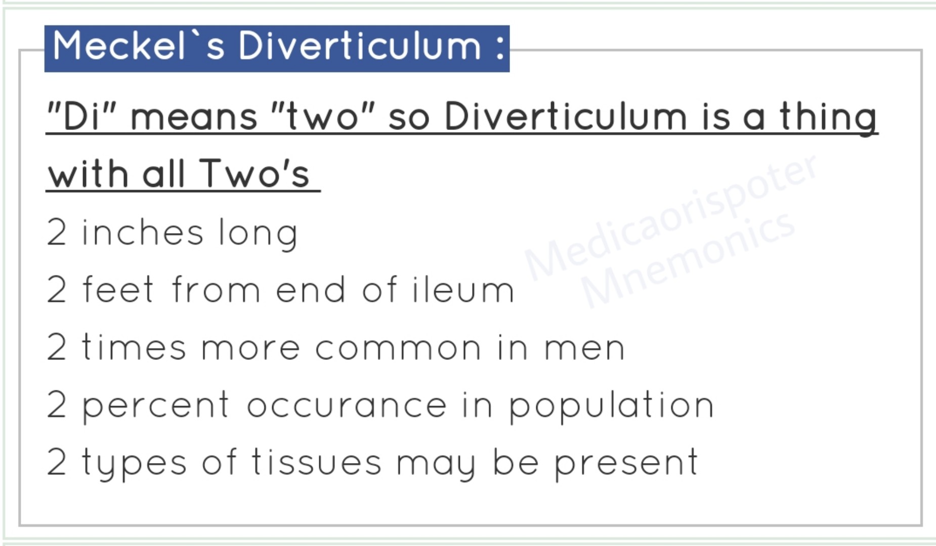 Meckels Diverticulum